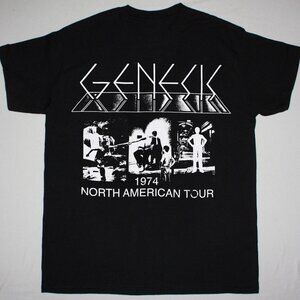 Genesis Band Tour 1974 Shirt – Vintage Progressive Rock Tee – Retro Concert 84